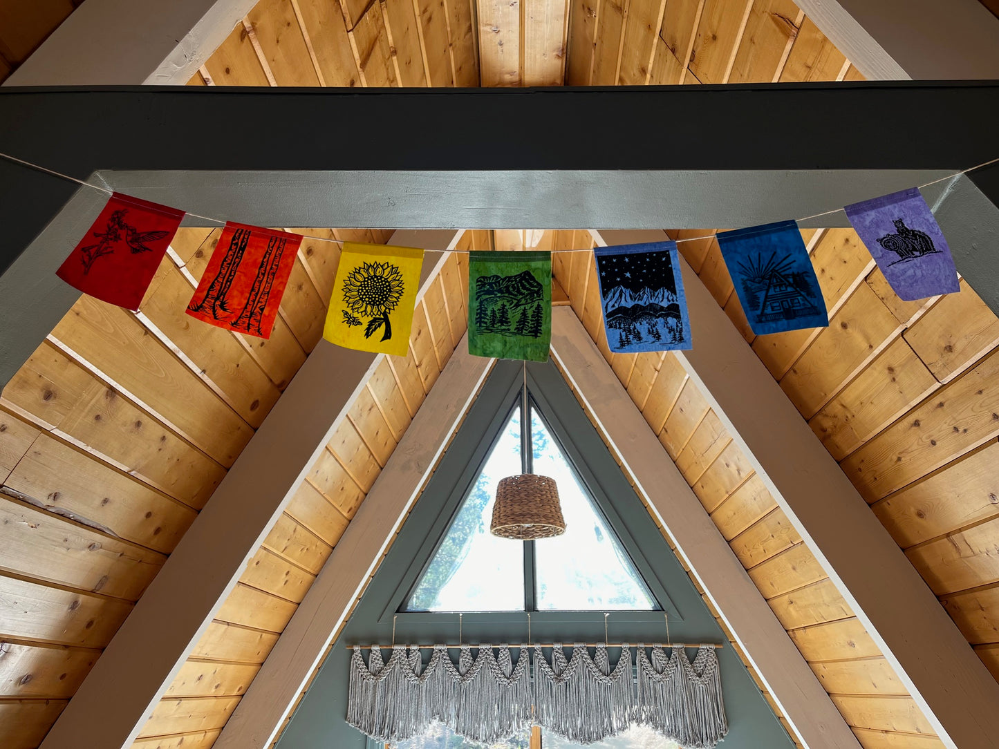 A-Frame Gratitude Flags